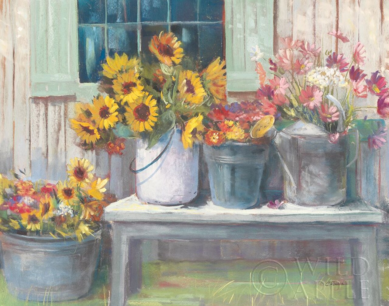 Green Bench Bright Poster Print by Carol Rowan - Item # VARPDX48332